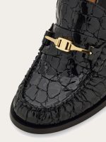 Ferragamo F buckle heeled loafer - Image 6
